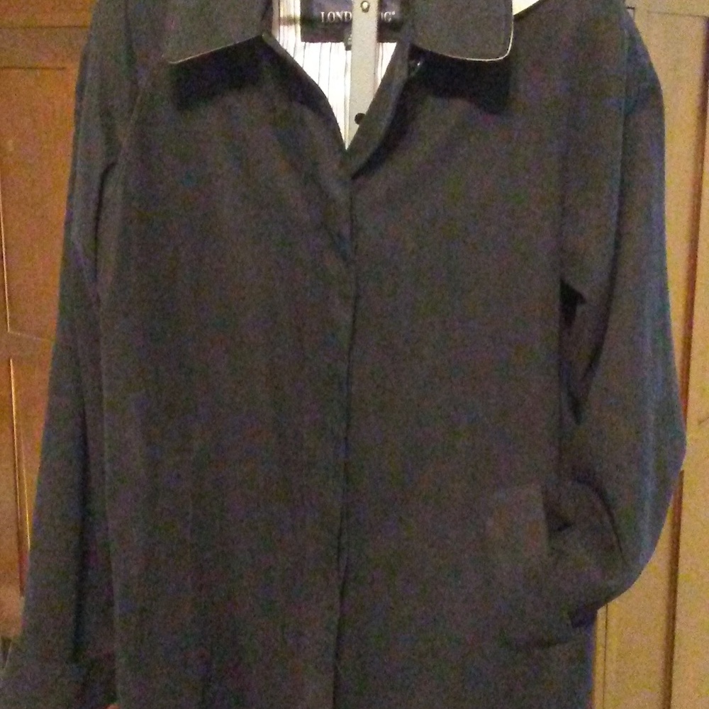 London Fog Classic Black Rain Jacket